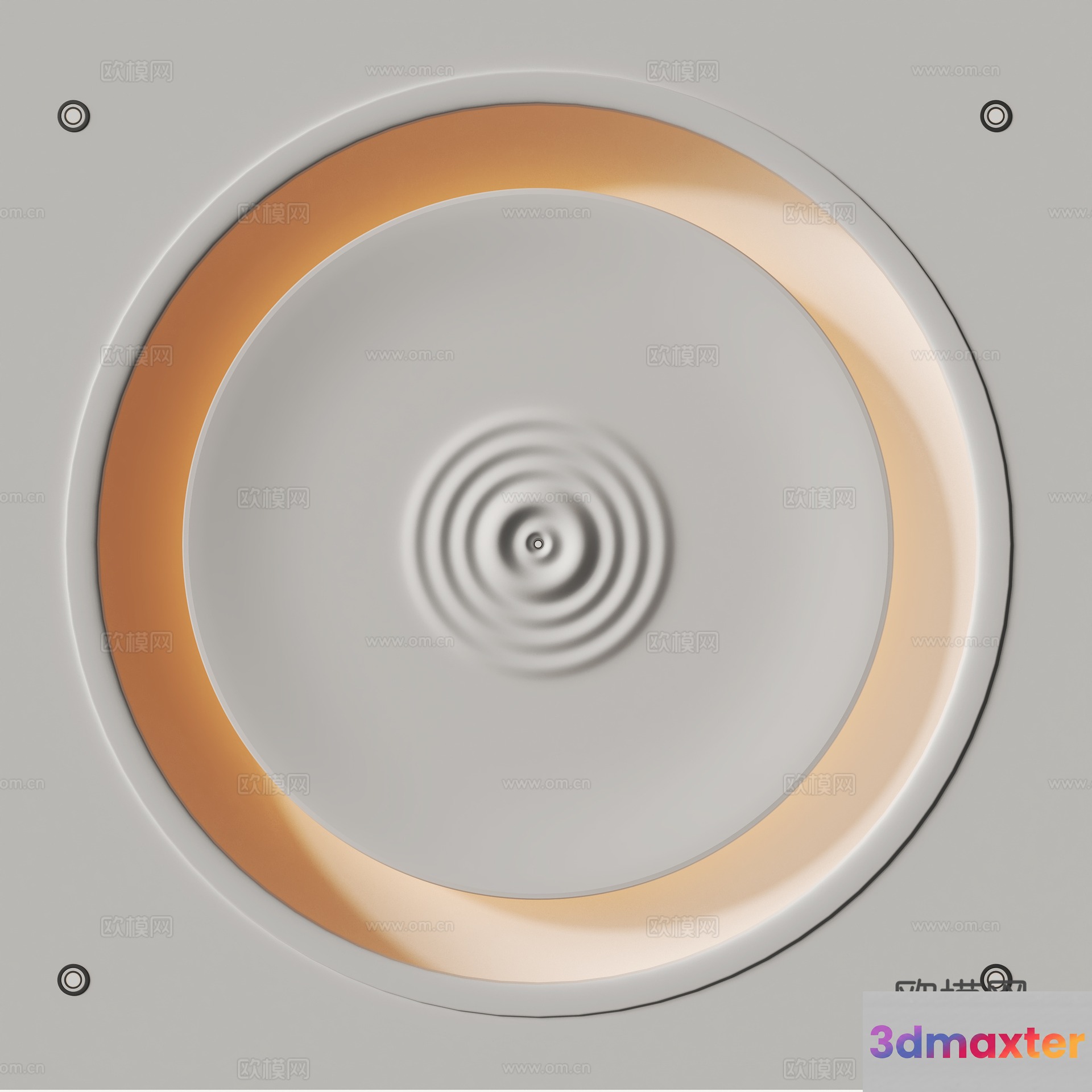 Gold Light Fixture 3D Model - 13278 - VRAY Render