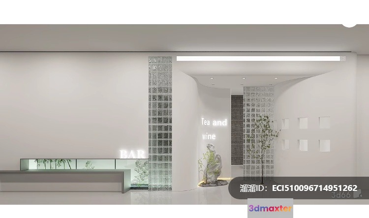 Modern Minimalist Interior 3D Model - 1004 - VRAY Render