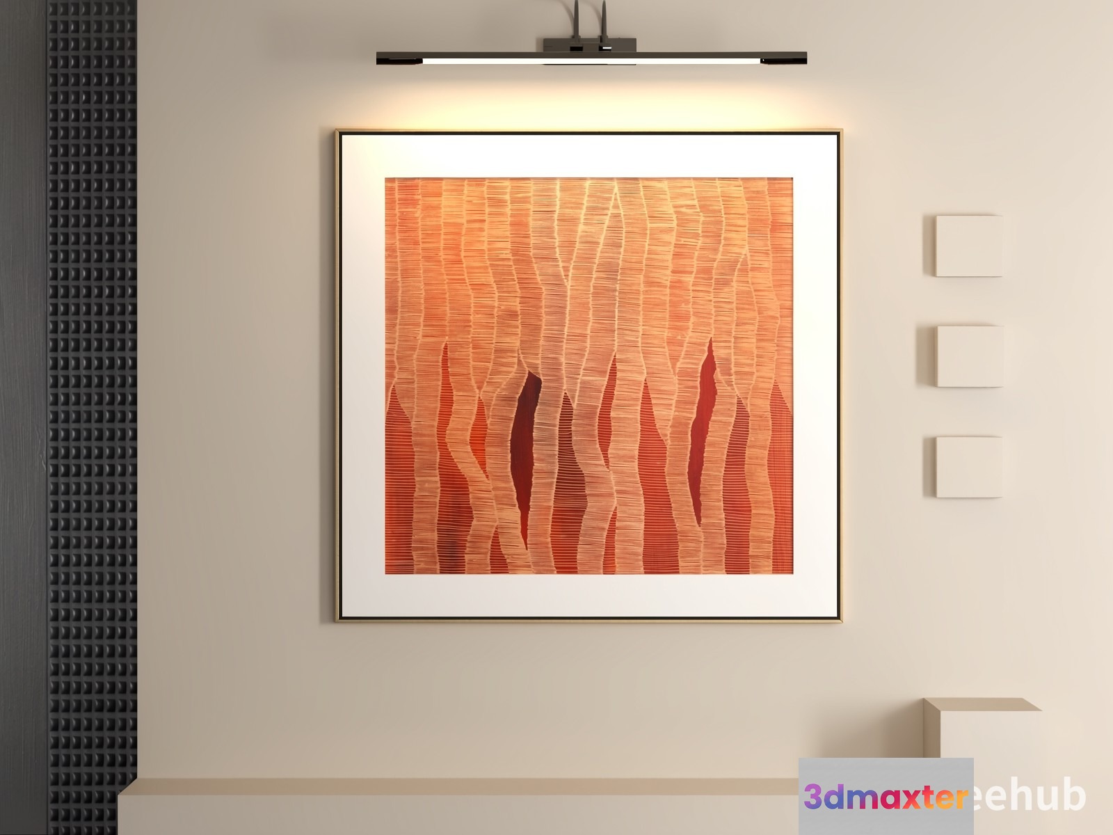 Modern Abstract Art Piece 3D Model - 22001 - VRAY Render
