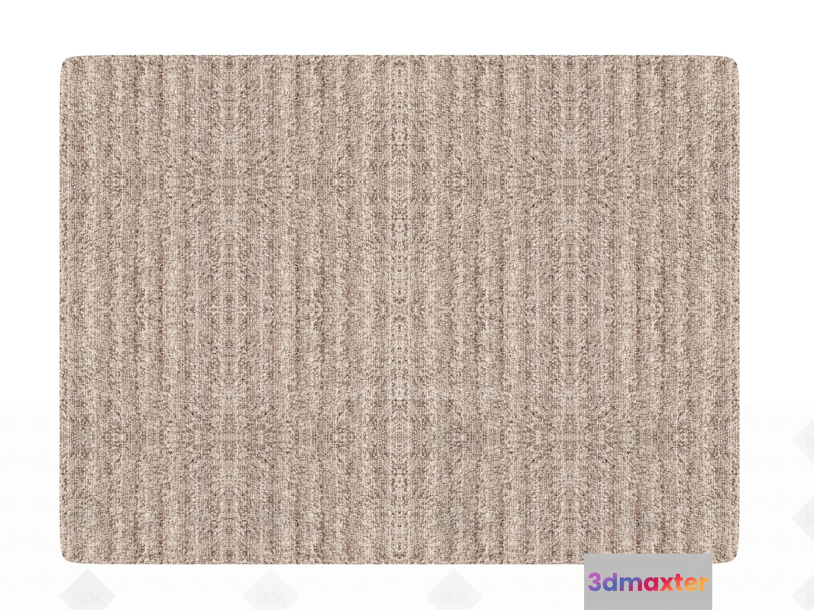 A Beige Rug 3D Model - 762 - VRAY Render