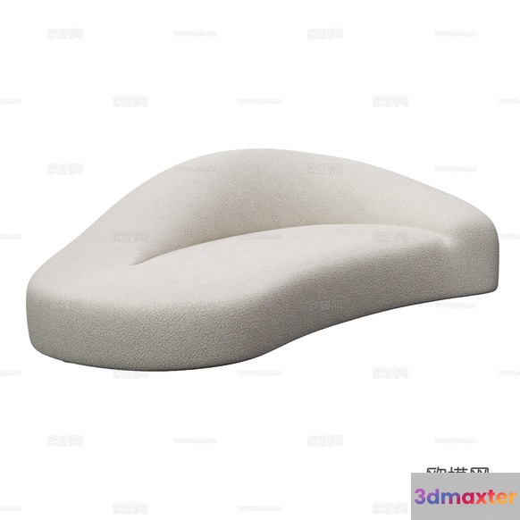 The Main Subject Is A White Curved Object 3D Model - 14547 - CORONA Render