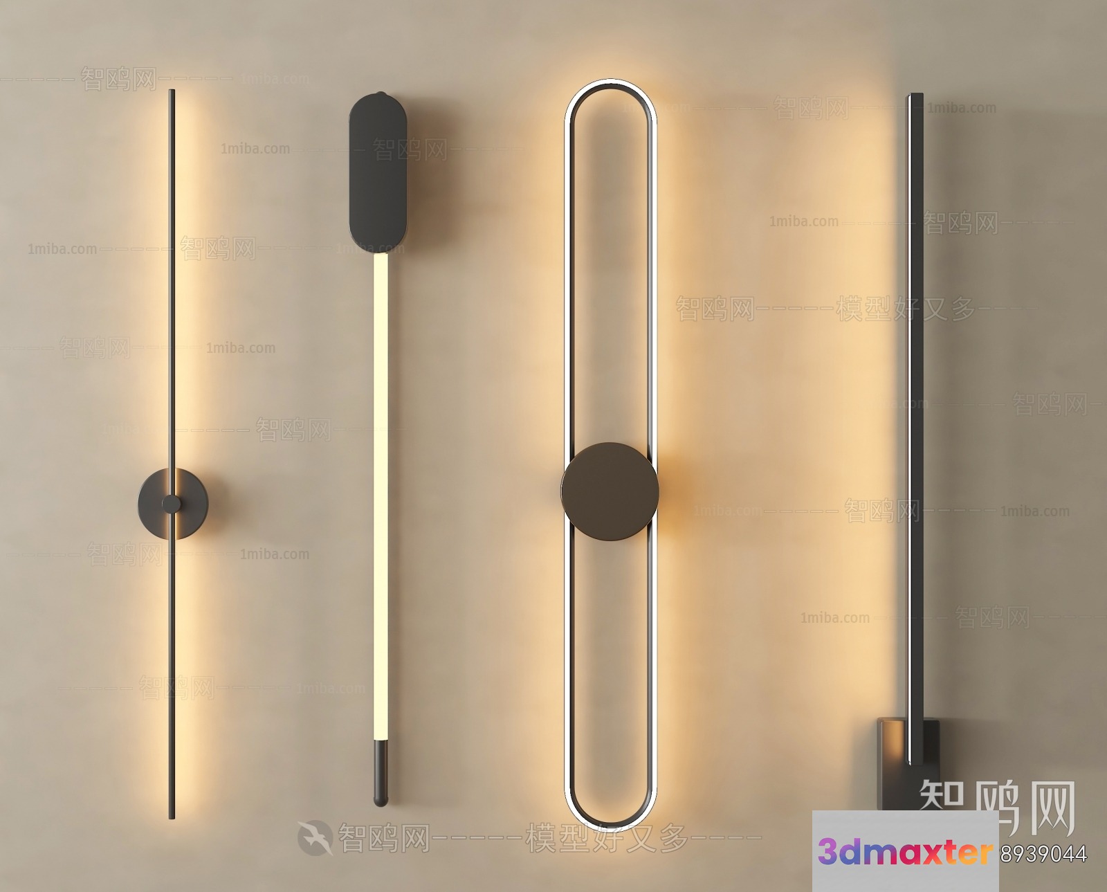 Modern Light Fixtures 3D Model - 3746 - VRAY Render