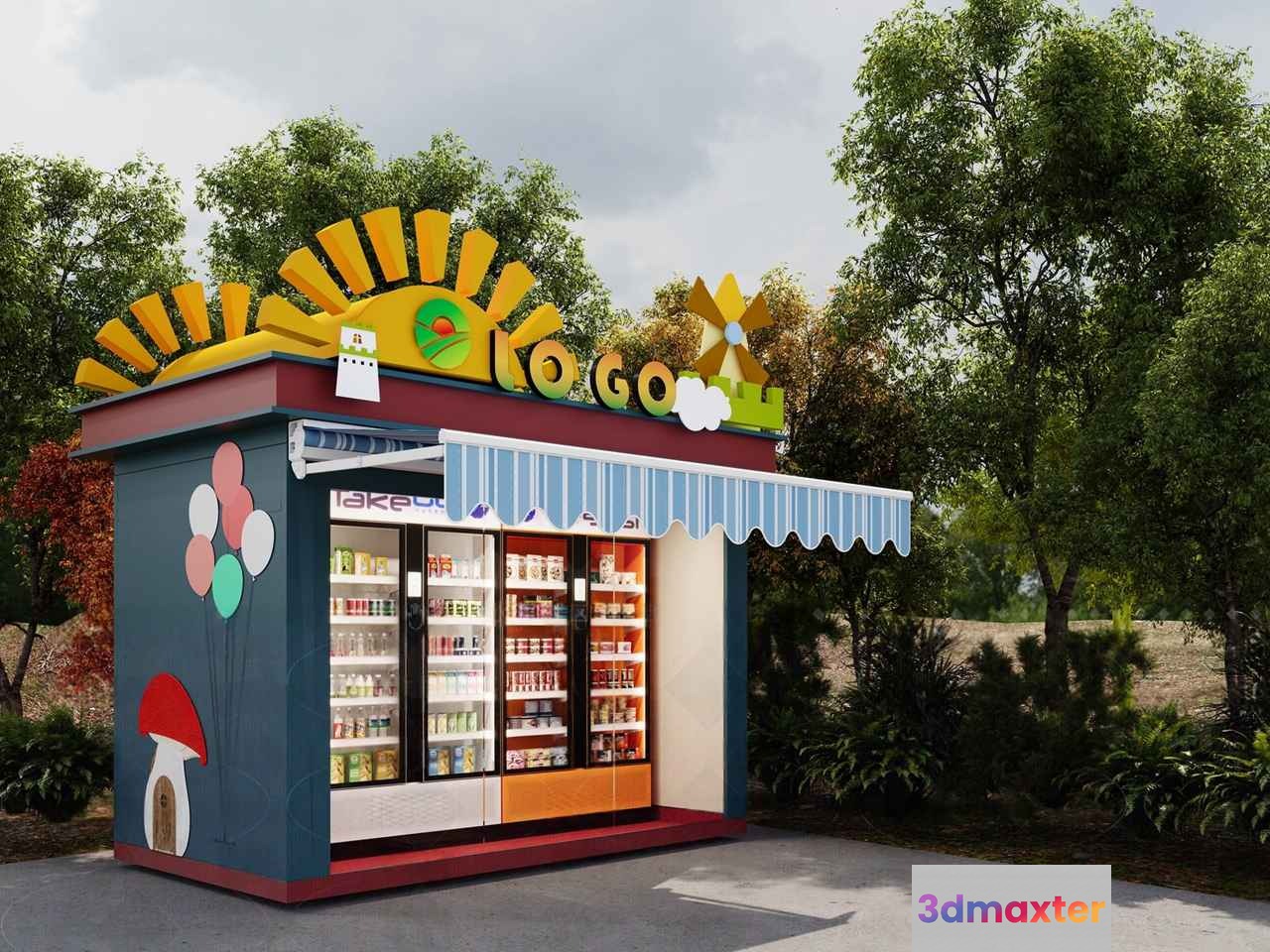 A Vending Machine 3D Model - 11635 - CORONA Render