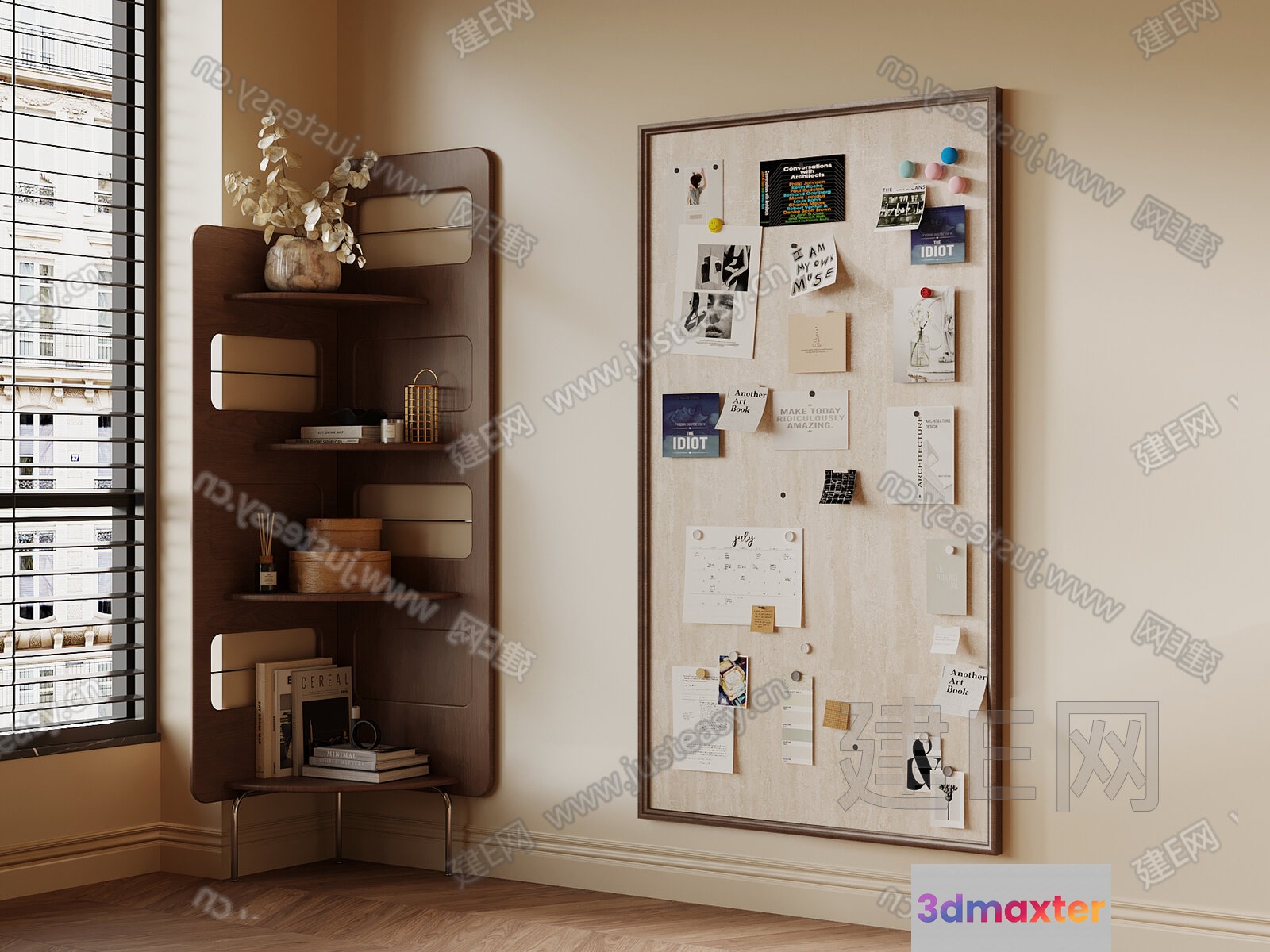 Cozy Home Office 3D Model - 690 - VRAY Render