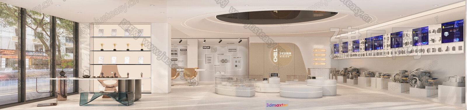 Modern Store Design 3D Model - 369 - VRAY Render