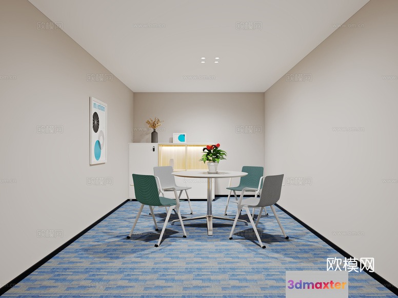 Modern Office Space 3D Model - 17524 - CORONA Render