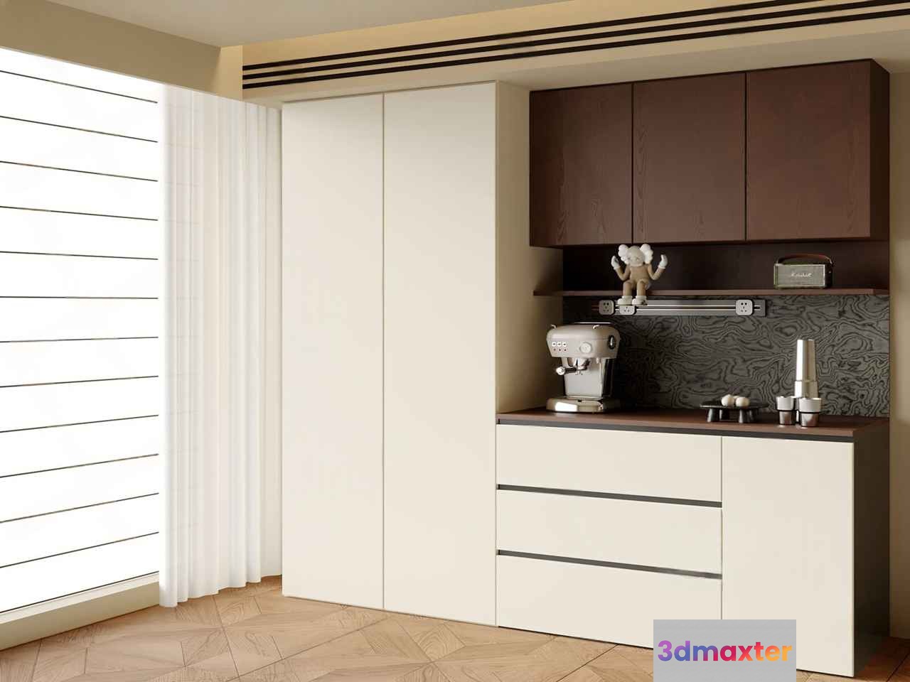 Modern Kitchen Setup 3D Model - 20296 - CORONA Render