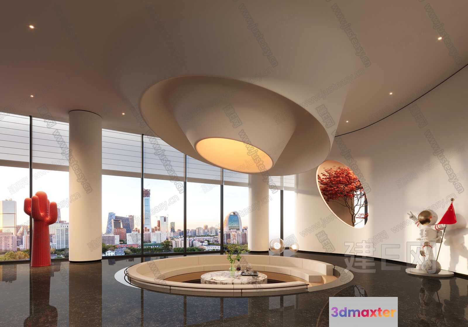 Contemporary Art Gallery 3D Model - 16362 - VRAY Render