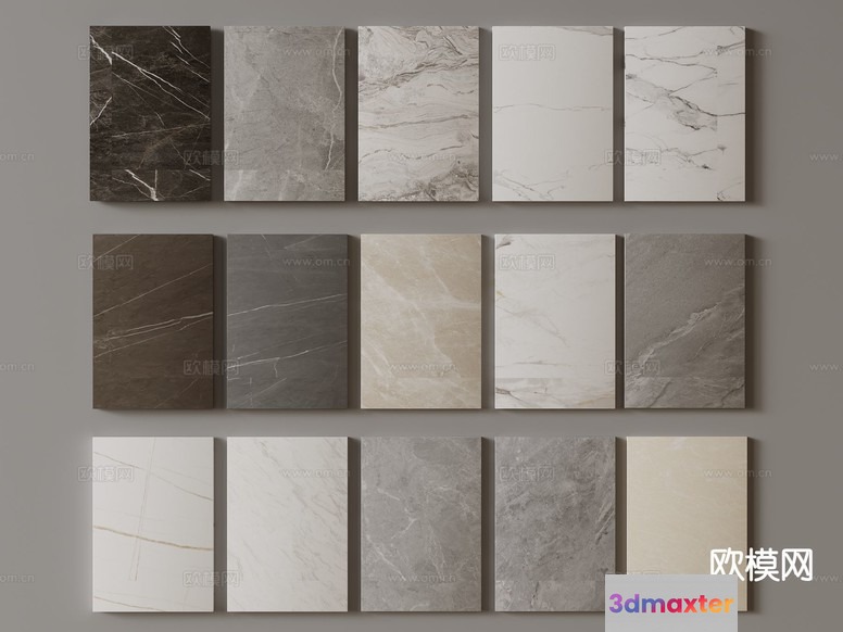 Marble Tile Samples 3D Model - 11420 - VRAY Render