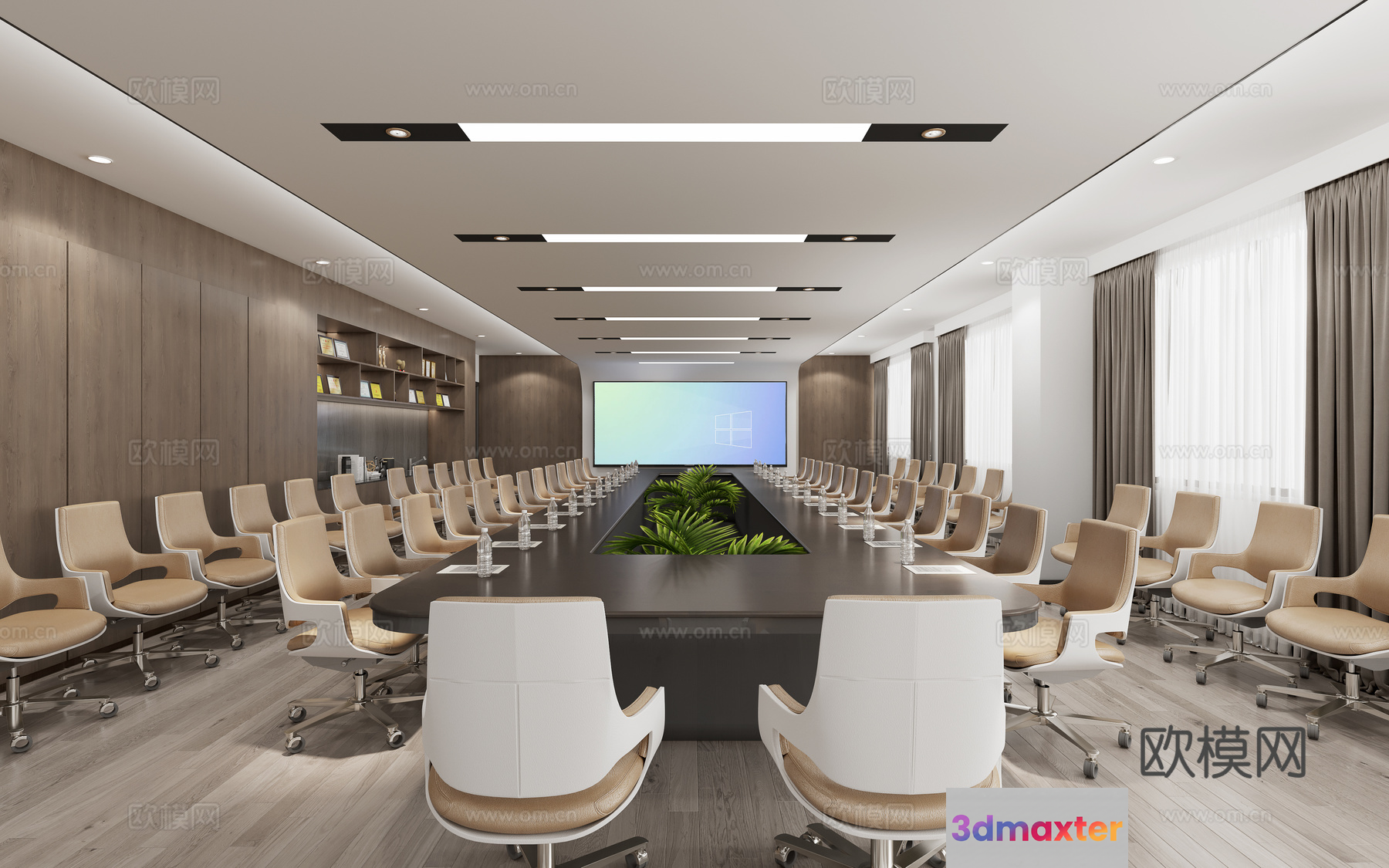 Modern Conference Room 3D Model - 4292 - VRAY Render