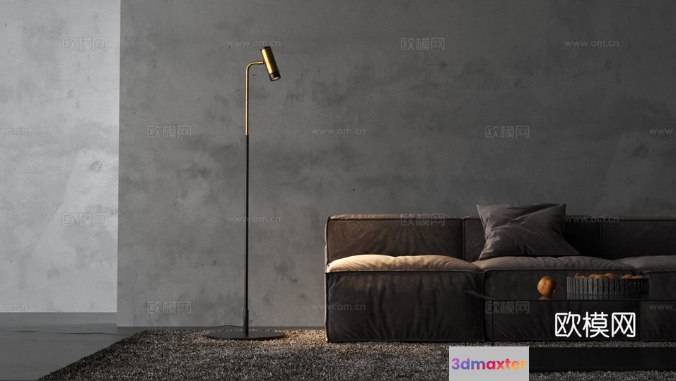 Modern Living Room 3D Model - 2154 - VRAY Render