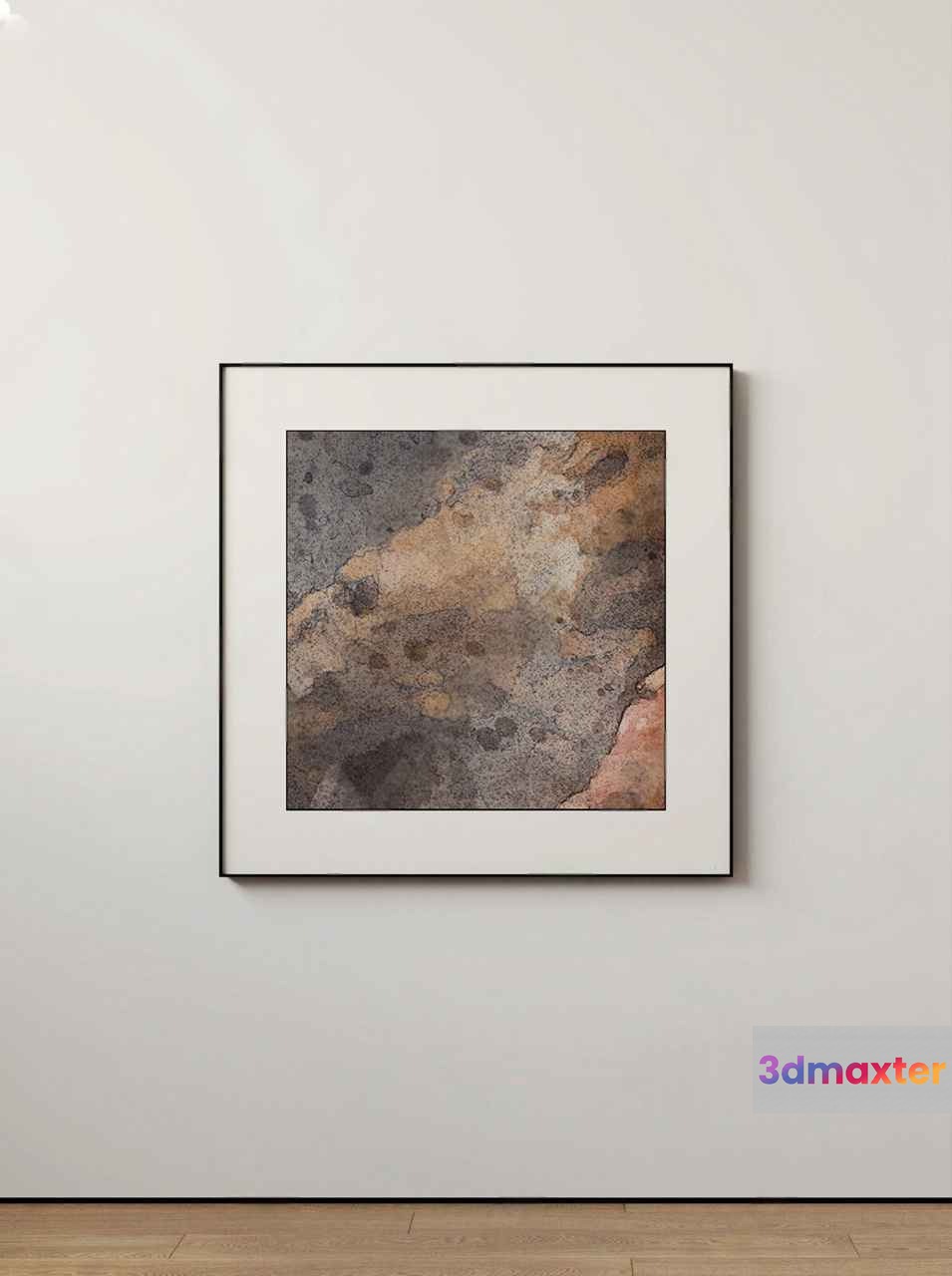 A Framed Abstract Painting 3D Model - 17354 - VRAY Render