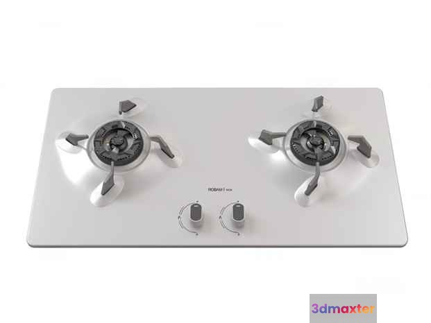 A White Gas Stove 3D Model - 11115 - VRAY Render