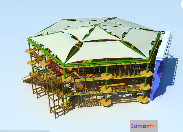 3D Model Of A Building 3D Model - 1810 - VRAY Render