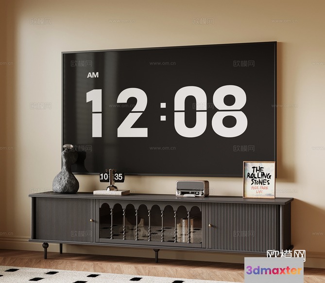 Modern Tv Stand 3D Model - 9726 - VRAY Render