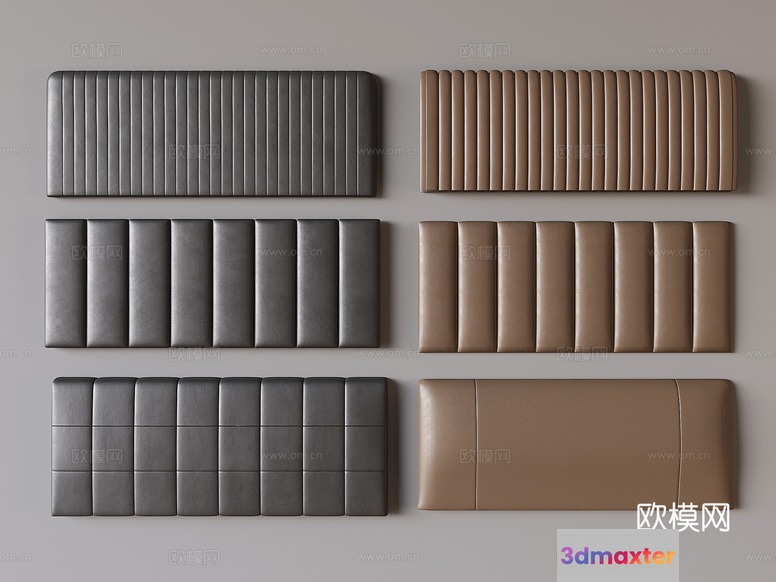 Modern Upholstered Headboards 3D Model - 661 - VRAY Render