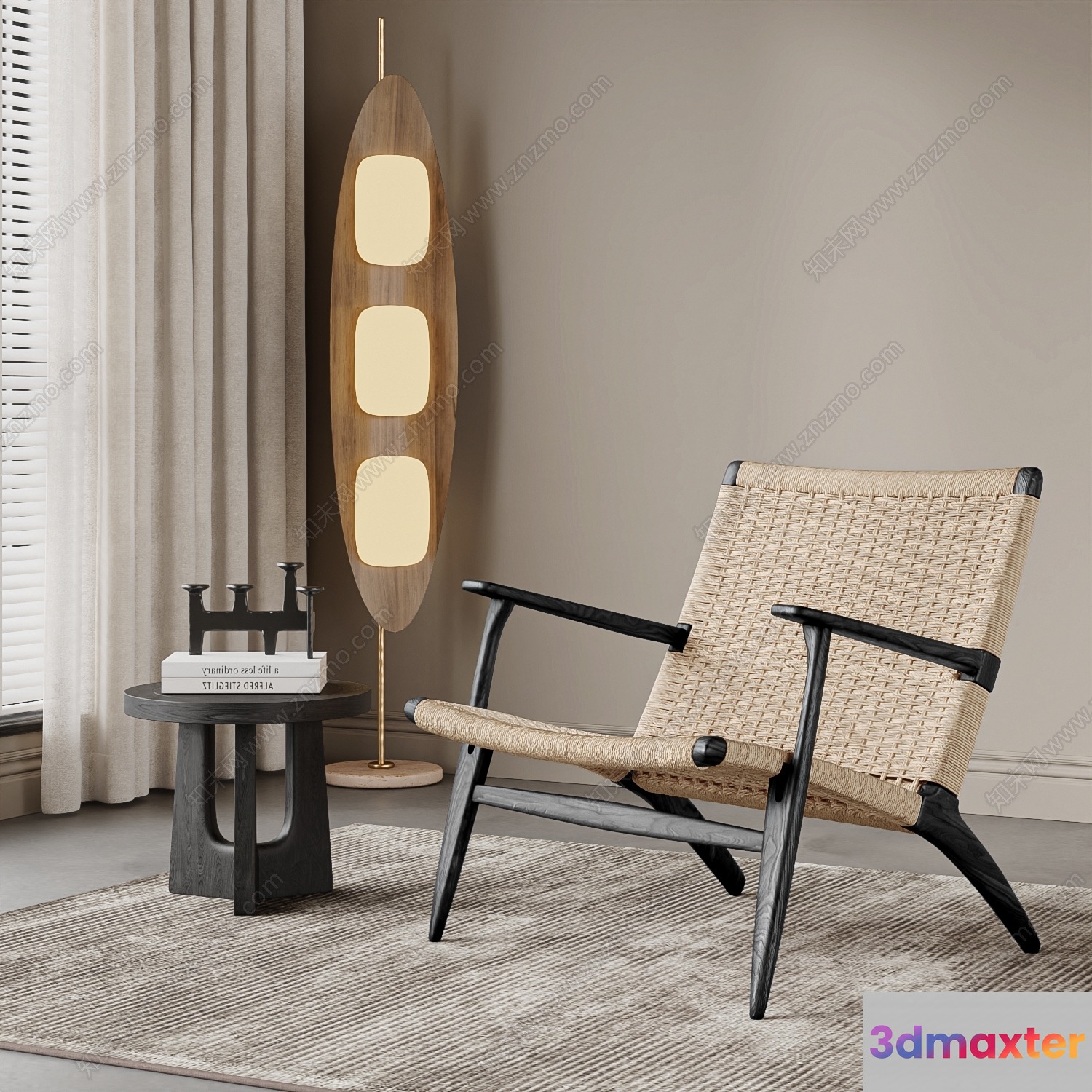 Modern Living Room 3D Model - 13562 - VRAY Render