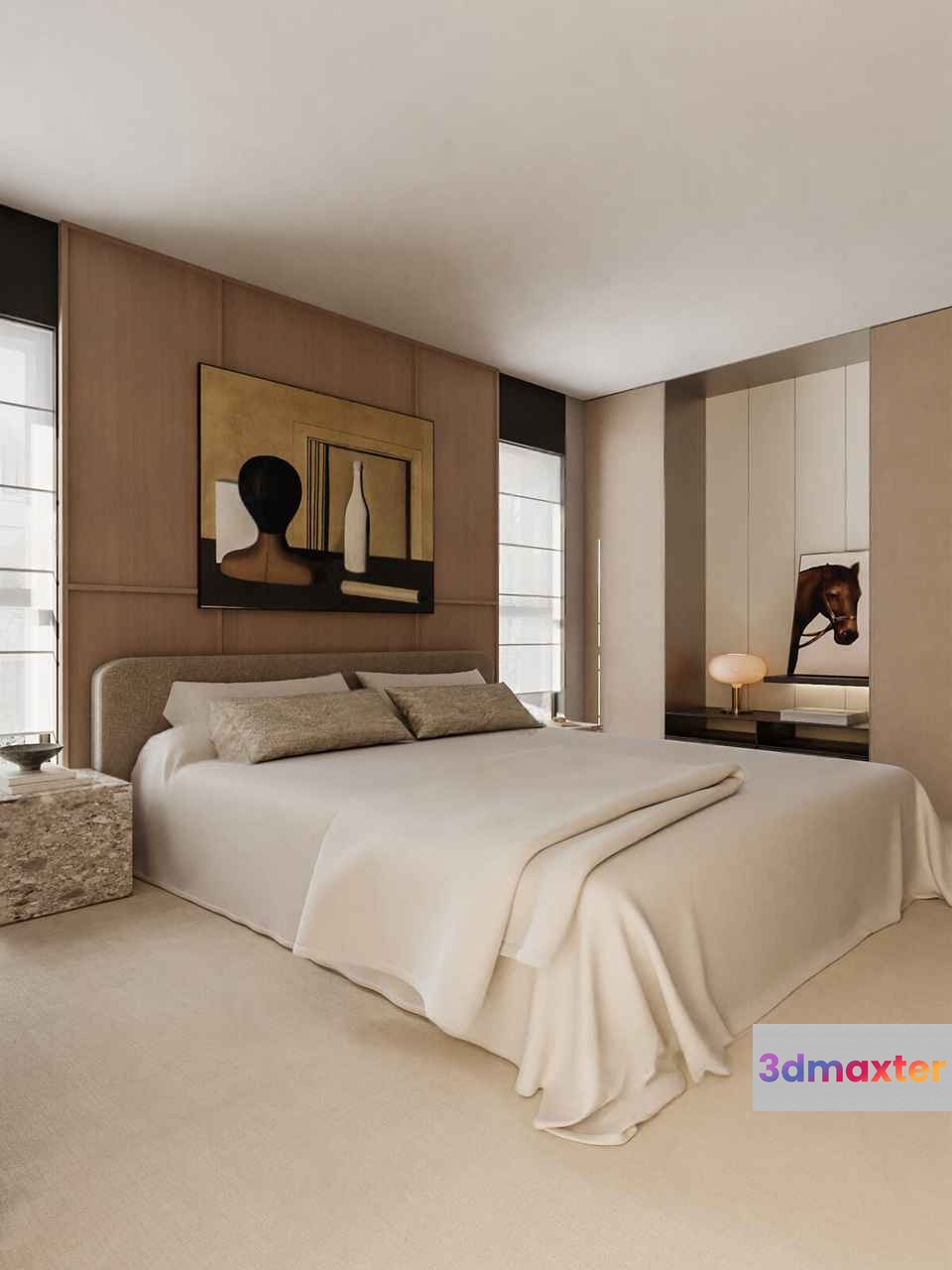 Cozy Bedroom 3D Model - 11021 - CORONA Render