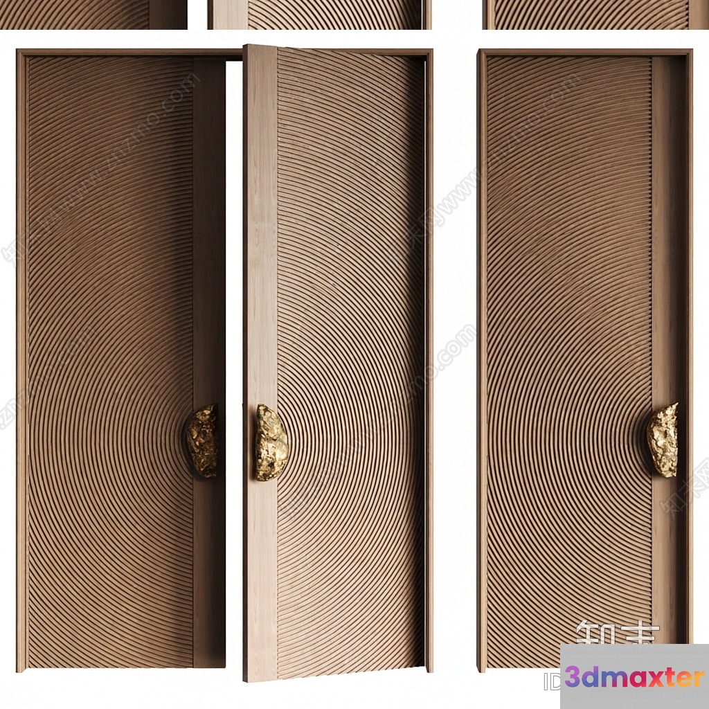 Cozy Wooden Doors 3D Model - 15802 - VRAY Render