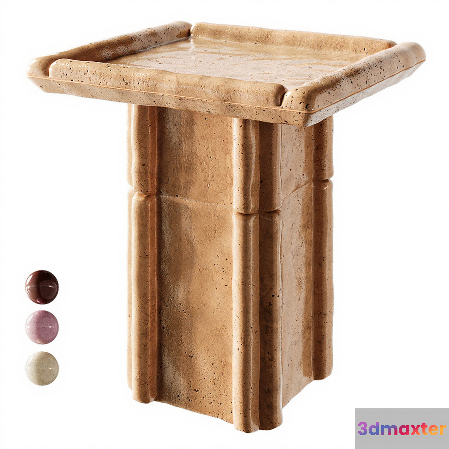 A Stone Pedestal 3D Model - 14811 - CORONA Render