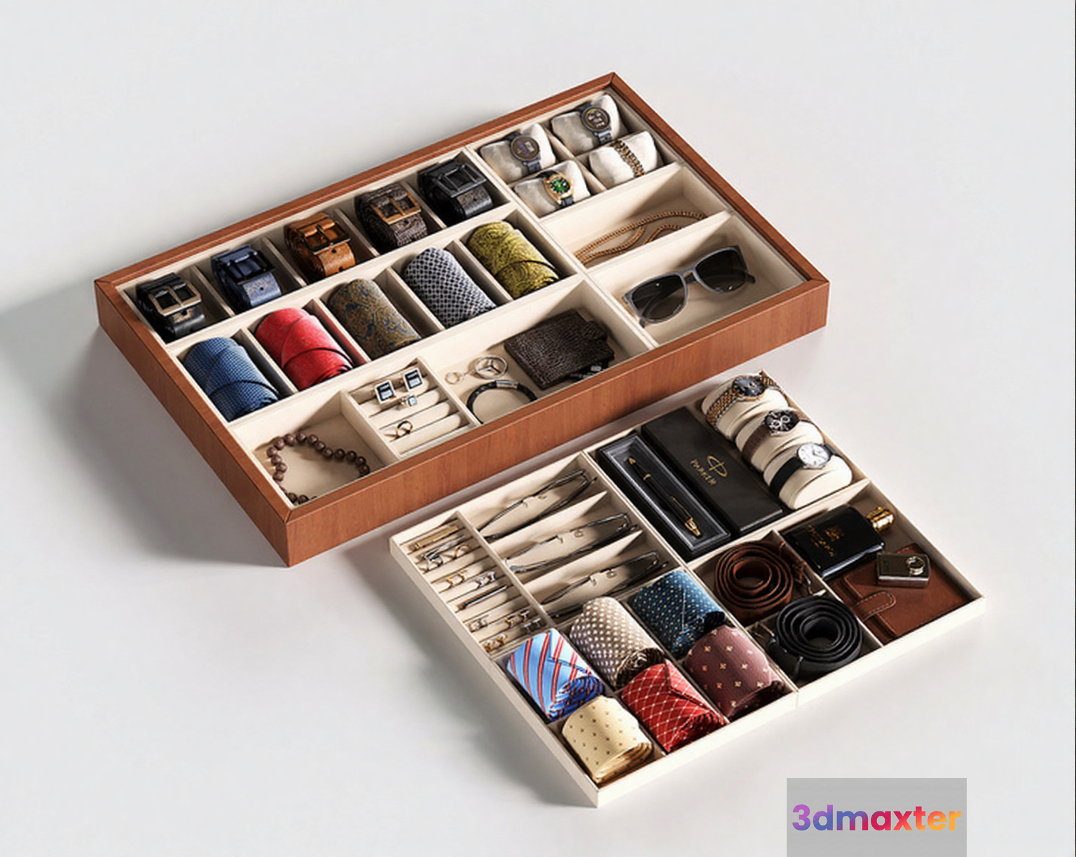 Organized Accessories 3D Model - 20700 - VRAY Render