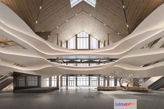 Contemporary Open Space 3D Model - 2900 - VRAY Render