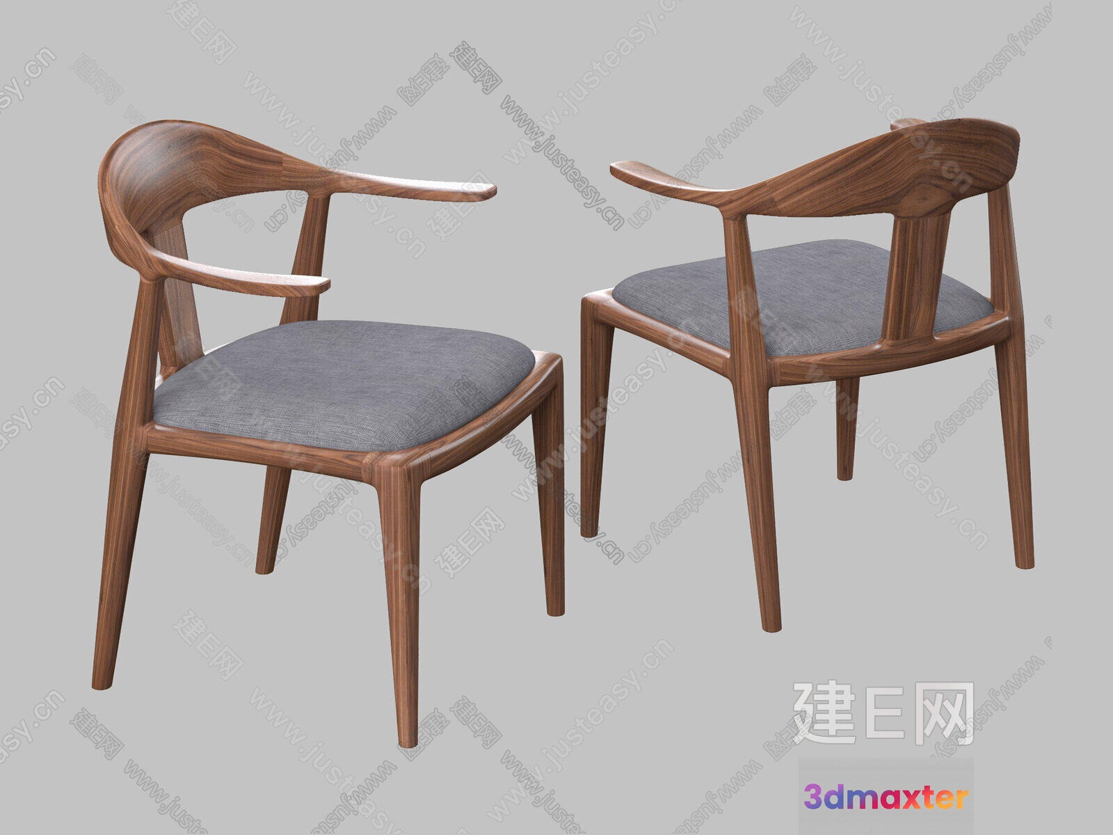 Wooden Dining Chairs 3D Model - 2198 - VRAY Render