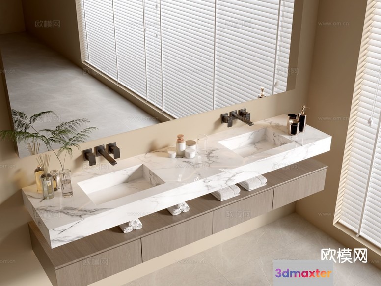 Modern Bathroom Sink 3D Model - 11780 - VRAY Render