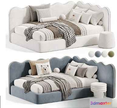 Cozy Daybed Furniture 3D Model - 19658 - VRAY Render