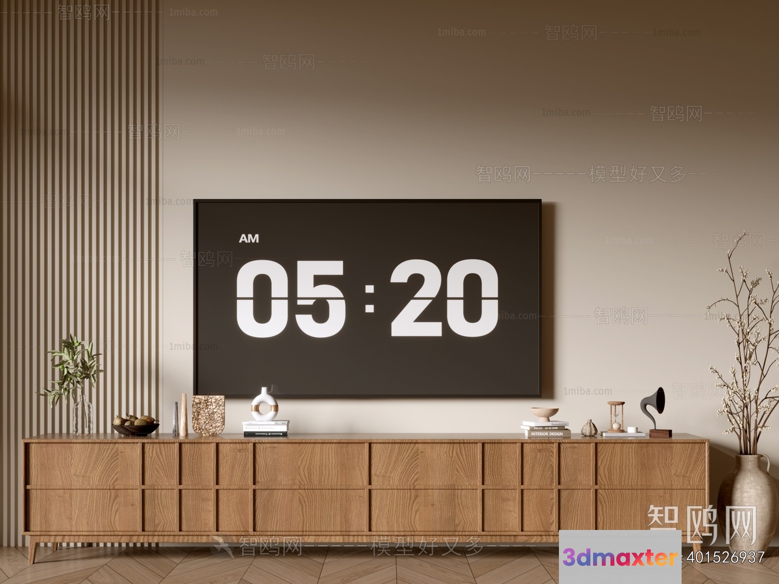 Modern Tv Stand 3D Model - 12701 - VRAY Render