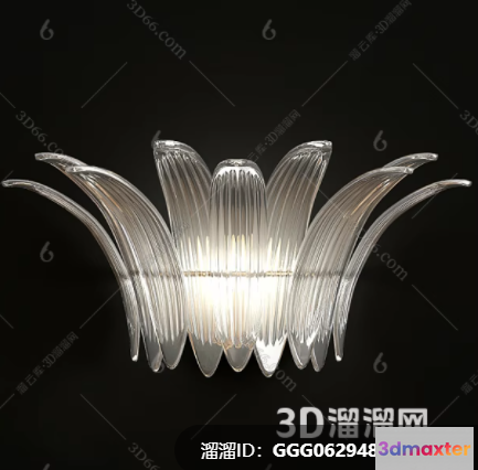 Gold Light Fixture 3D Model - 10239 - VRAY Render