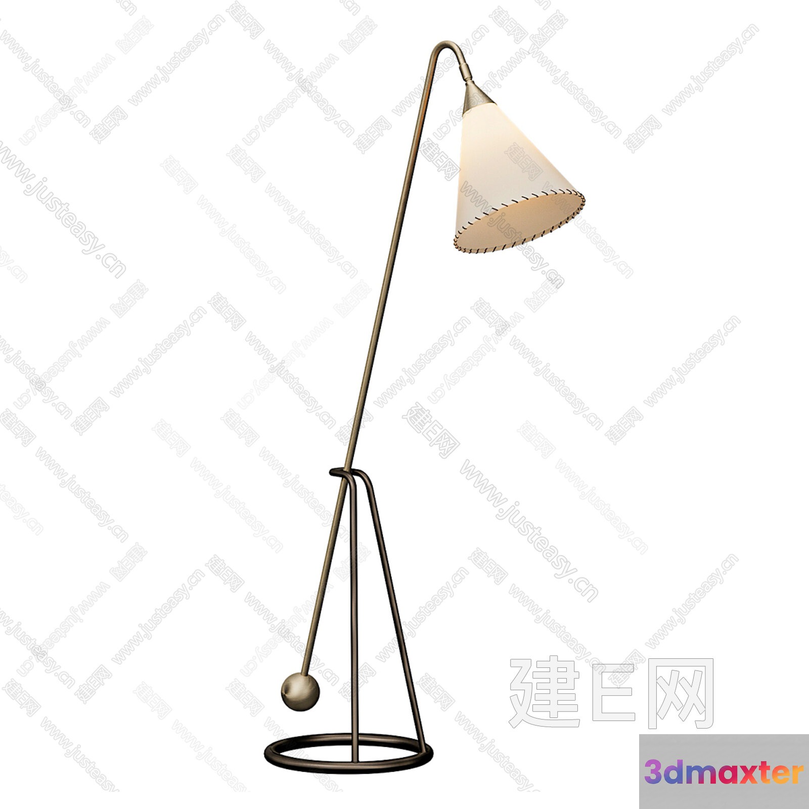 Gold Light Fixture 3D Model - 17261 - CORONA Render