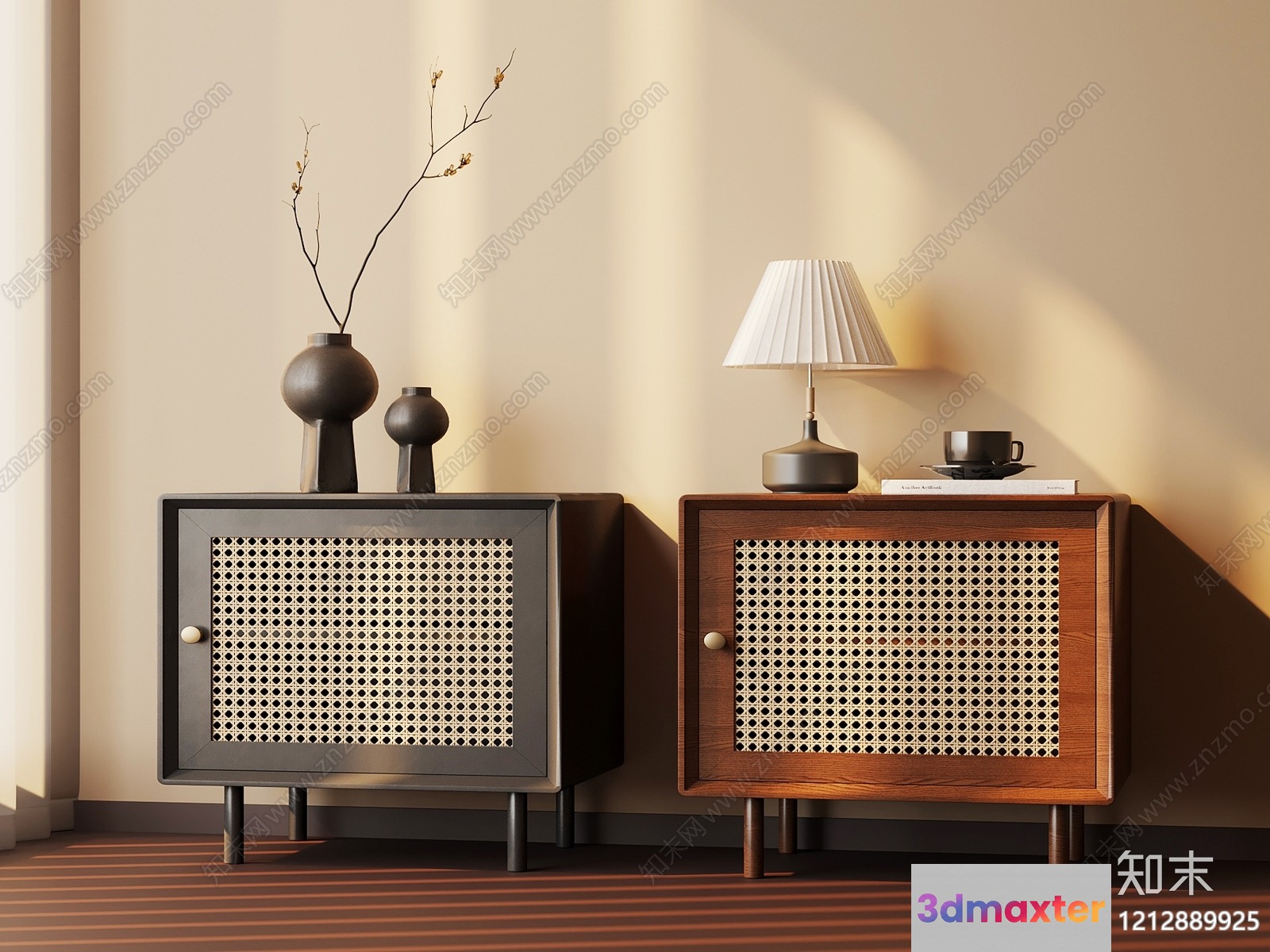 Mid-Century Modern Furniture 3D Model - 12548 - VRAY Render