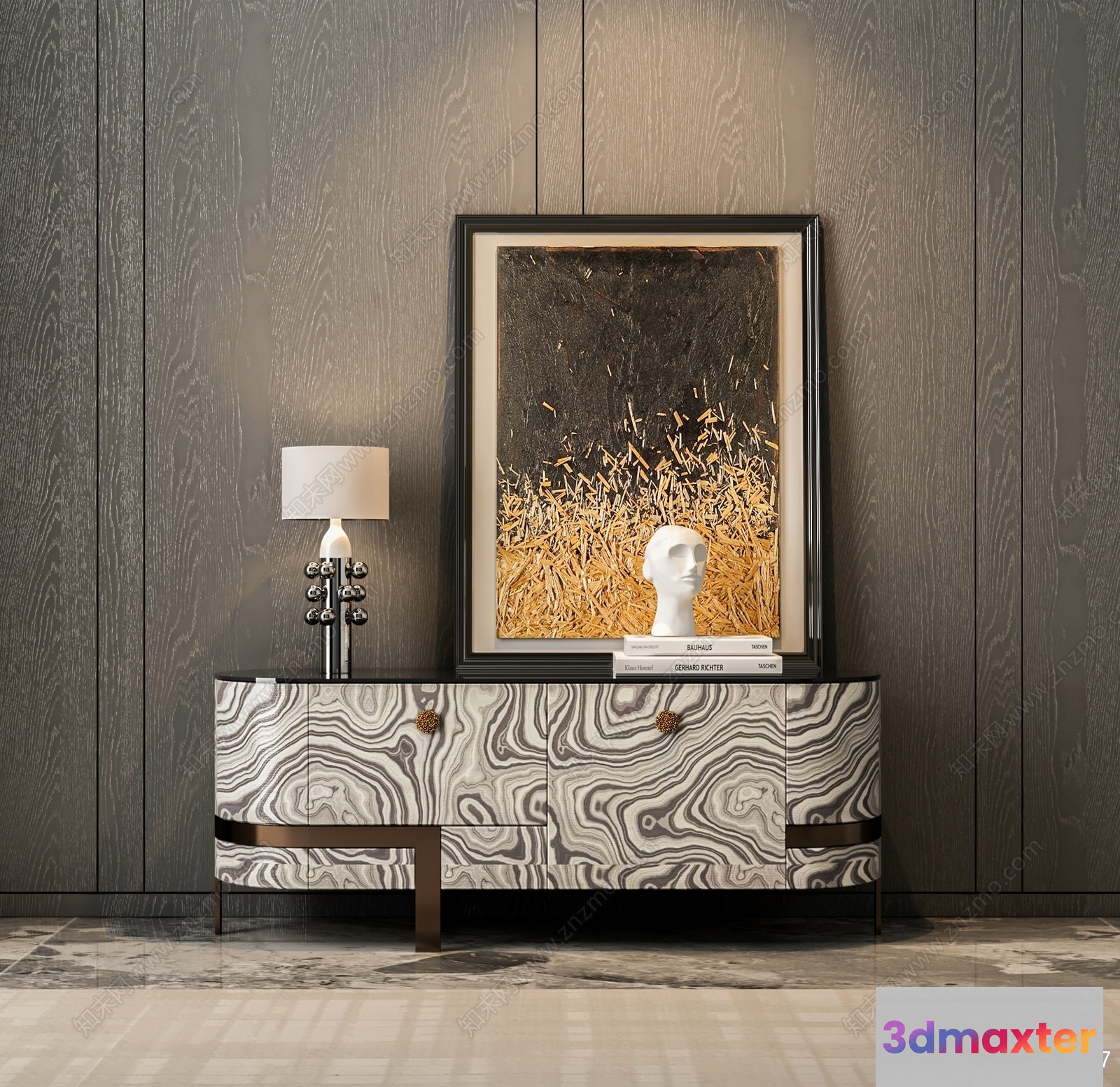 Modern Home Decor 3D Model - 10726 - VRAY Render