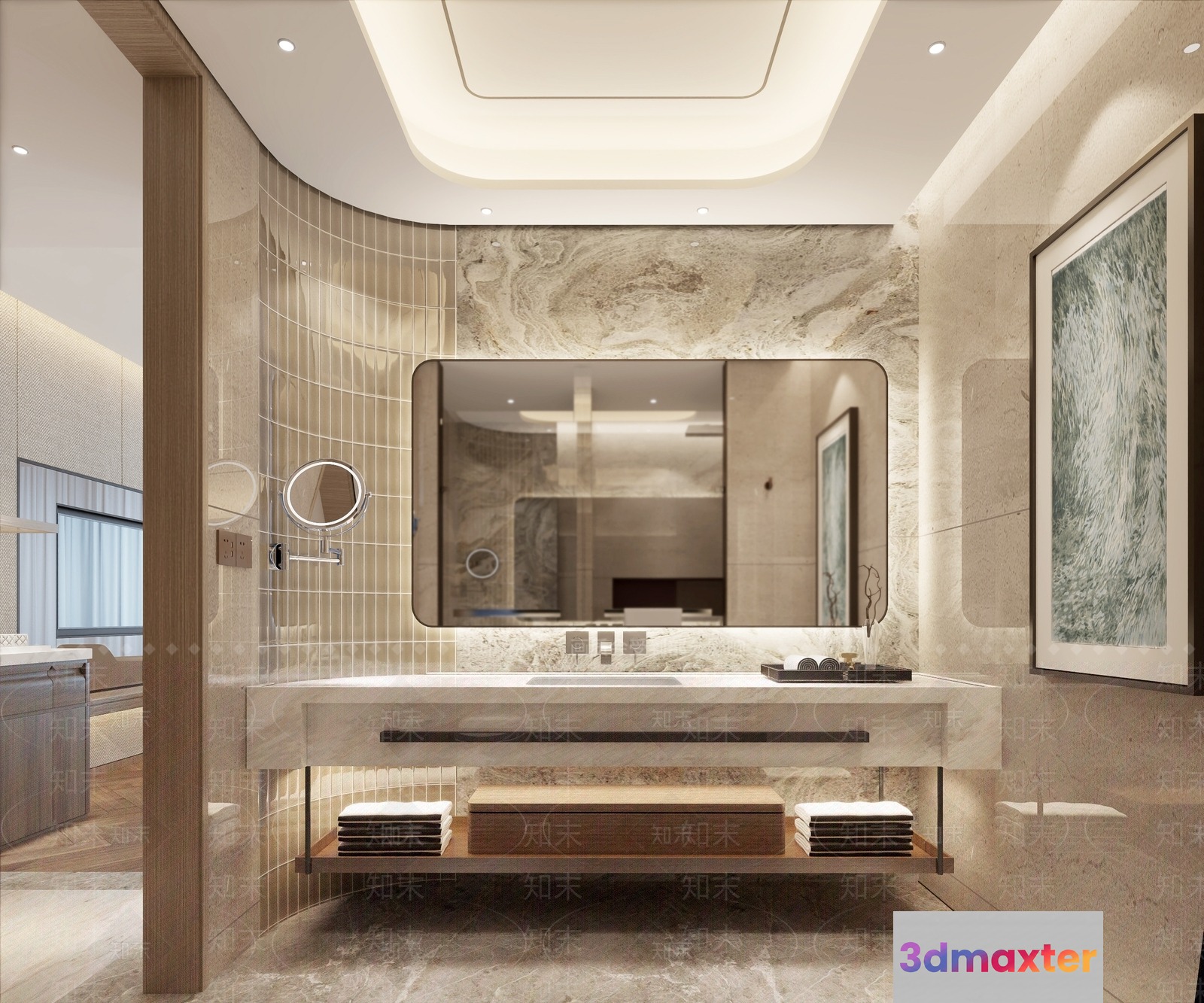 Modern Bathroom Sink 3D Model - 5809 - VRAY Render