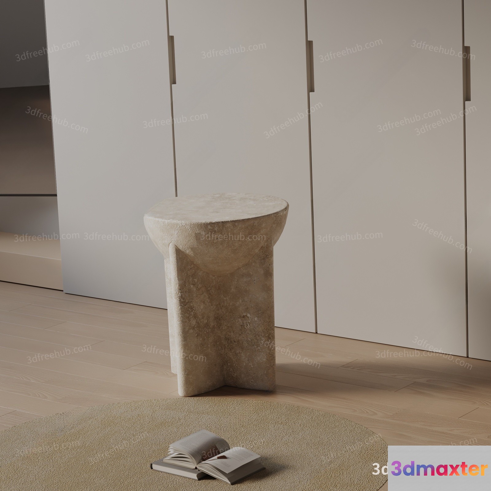 Modern Living Room 3D Model - 19908 - VRAY Render