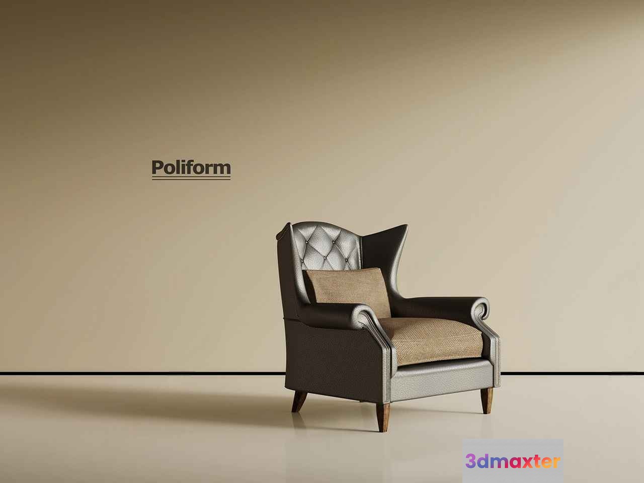 Modern Living Room 3D Model - 2162 - VRAY Render