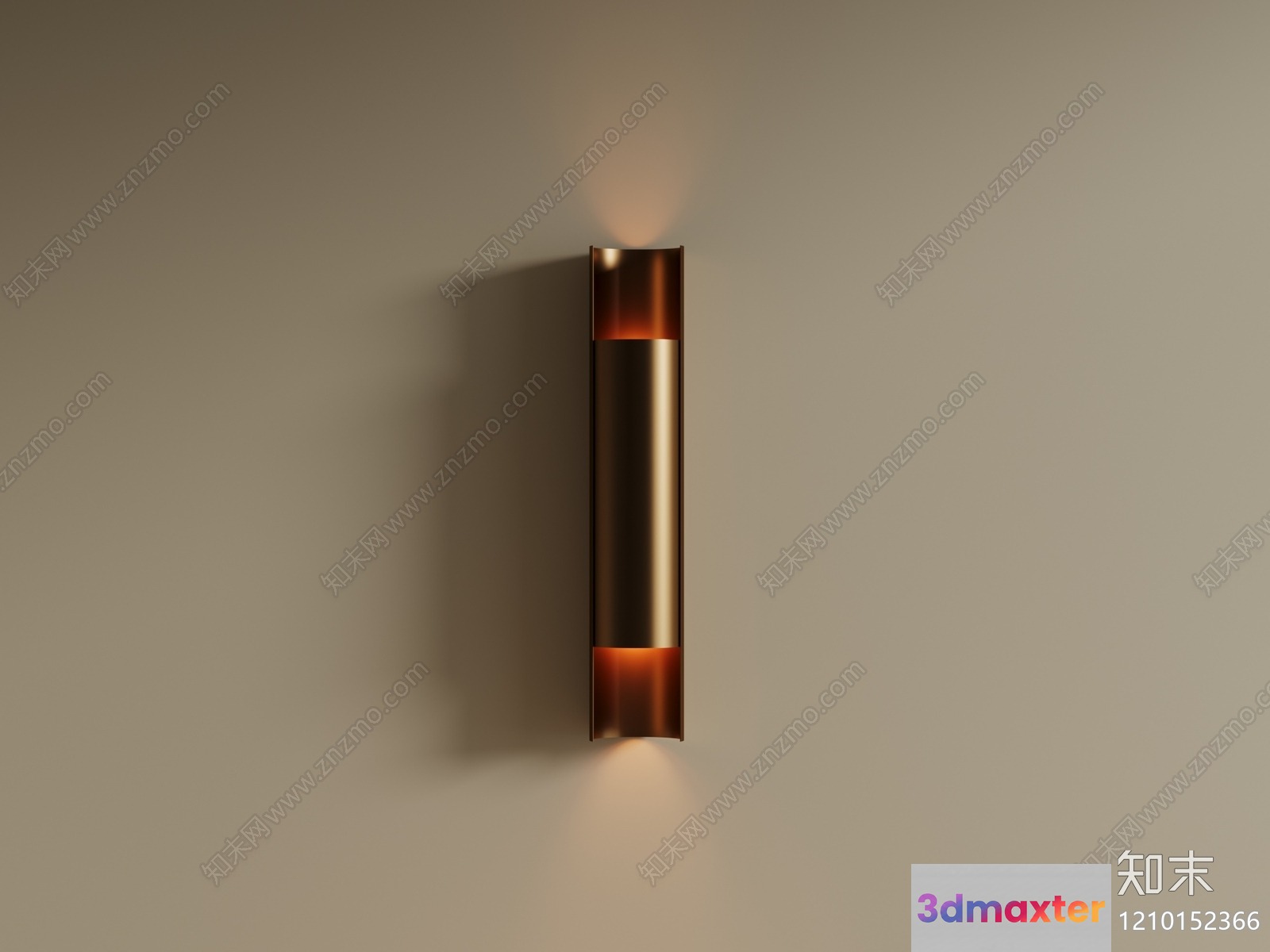 Gold Light Fixture 3D Model - 5307 - VRAY Render