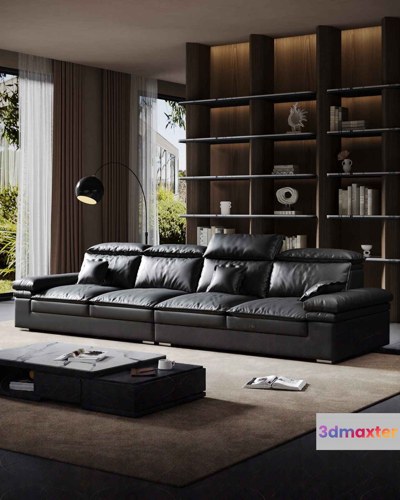 Modern Living Room 3D Model - 14746 - VRAY Render