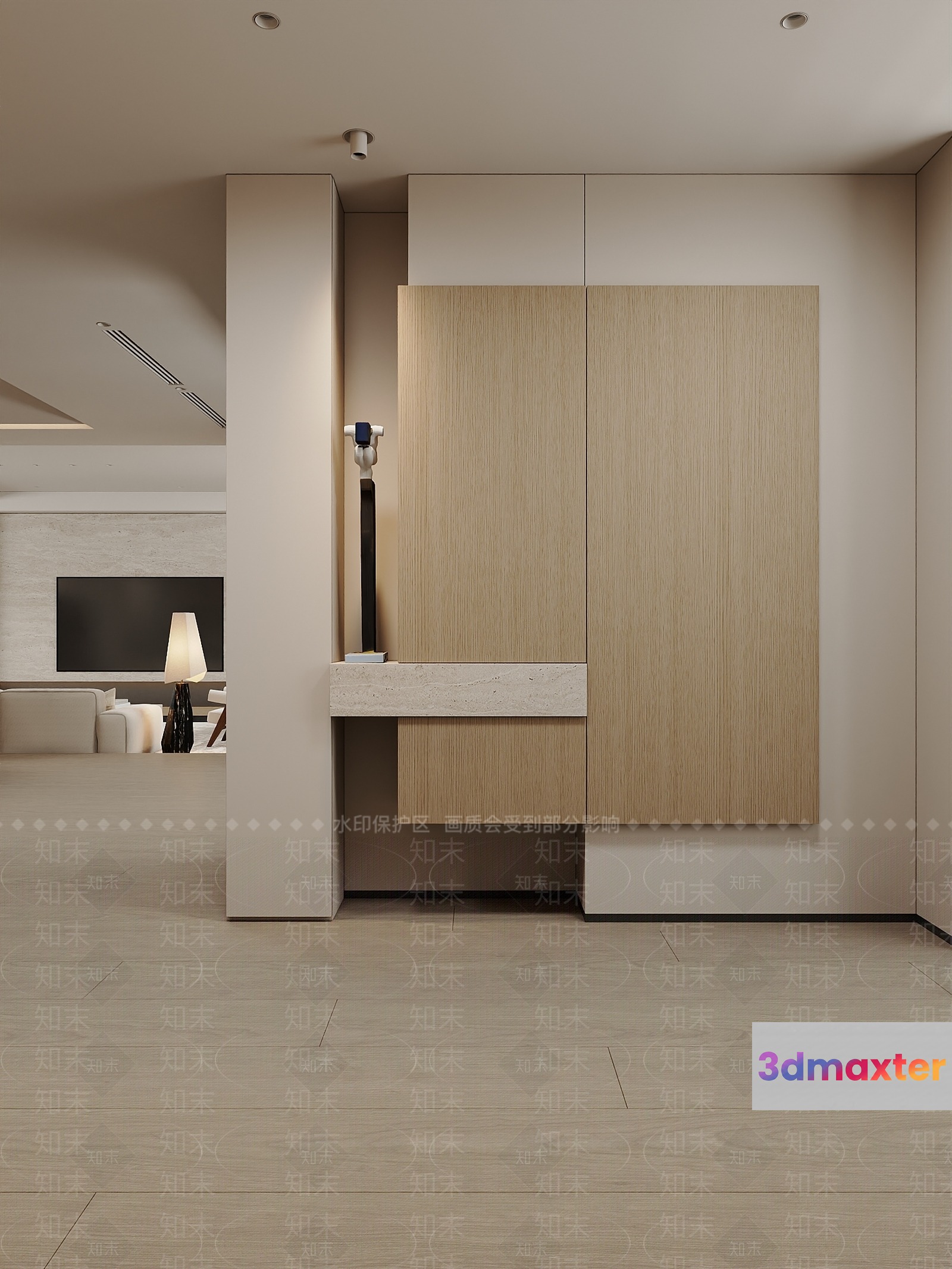 Modern Minimalist Interior 3D Model - 10453 - CORONA Render