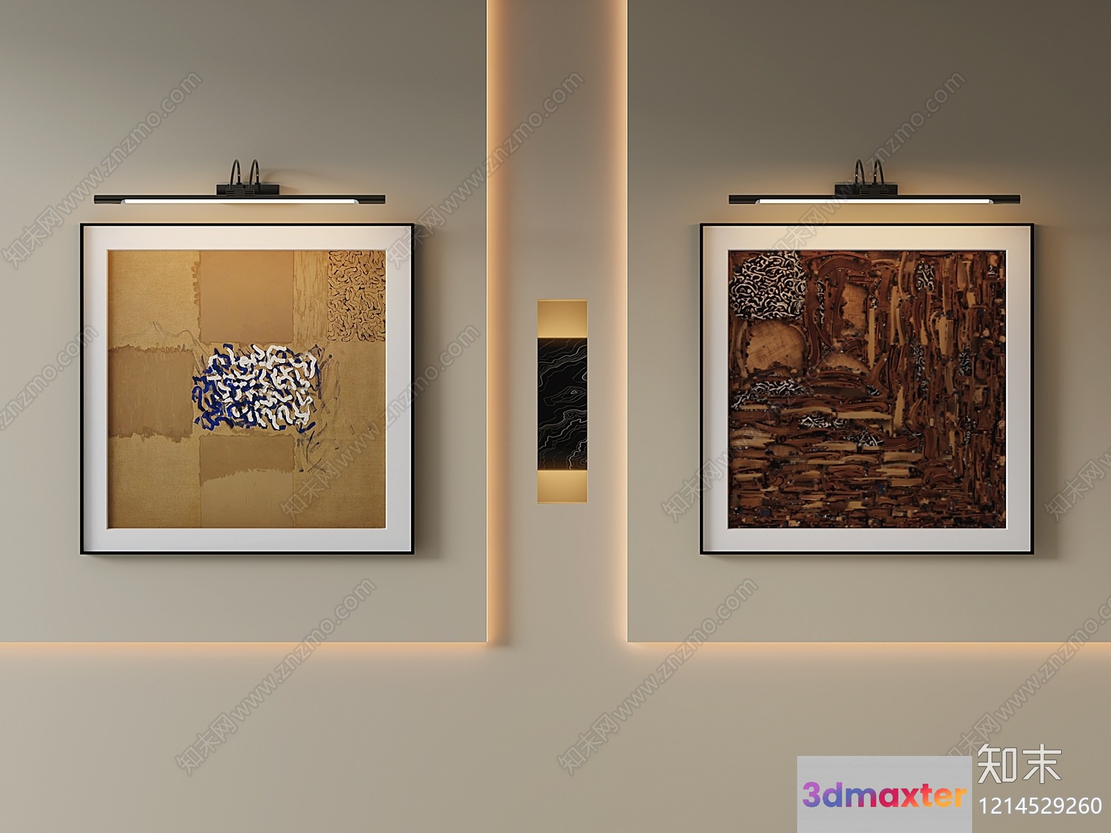 Cozy Art Gallery 3D Model - 7606 - VRAY Render