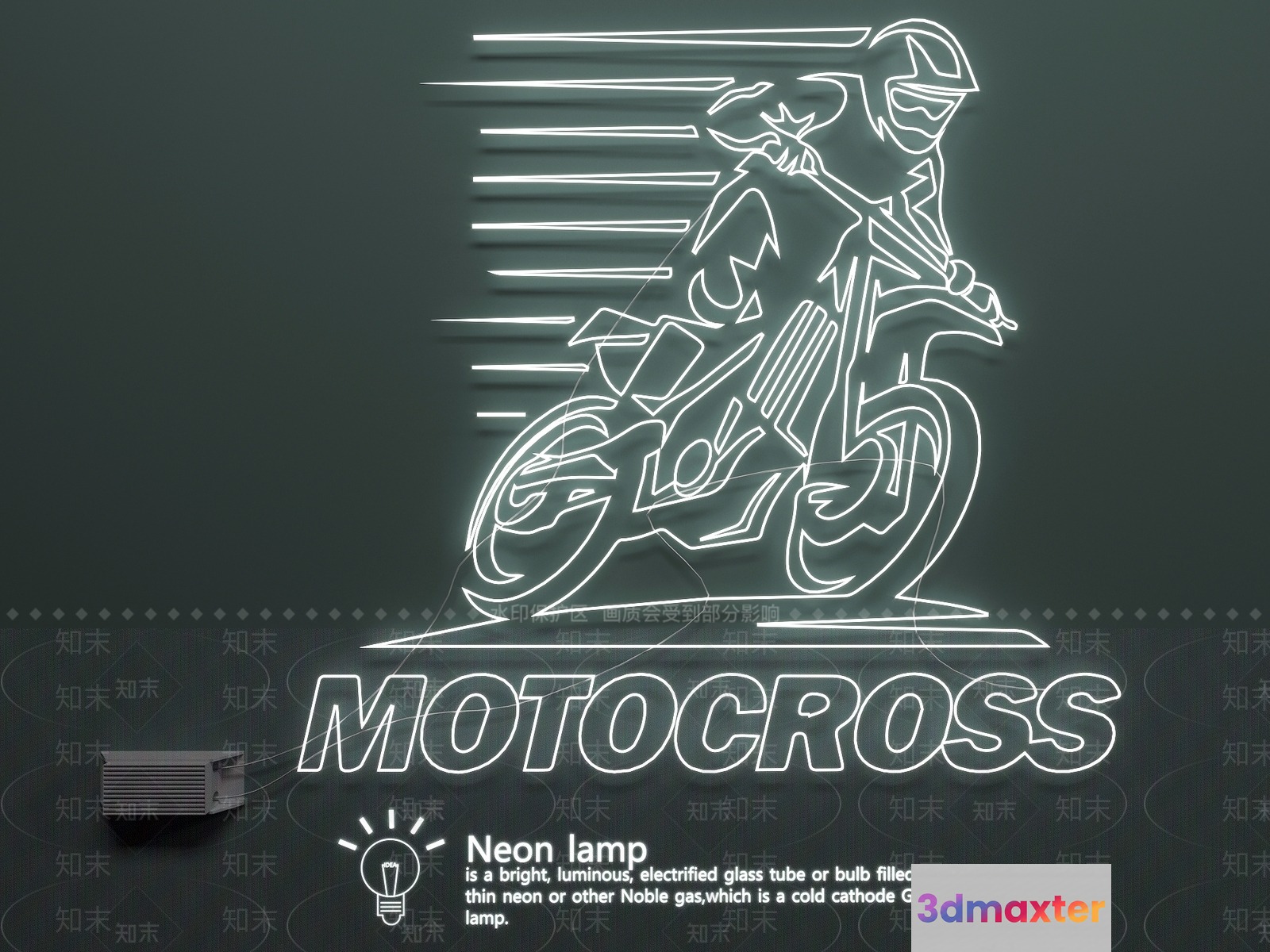 Motorcycle Racing Poster 3D Model - 18650 - VRAY Render