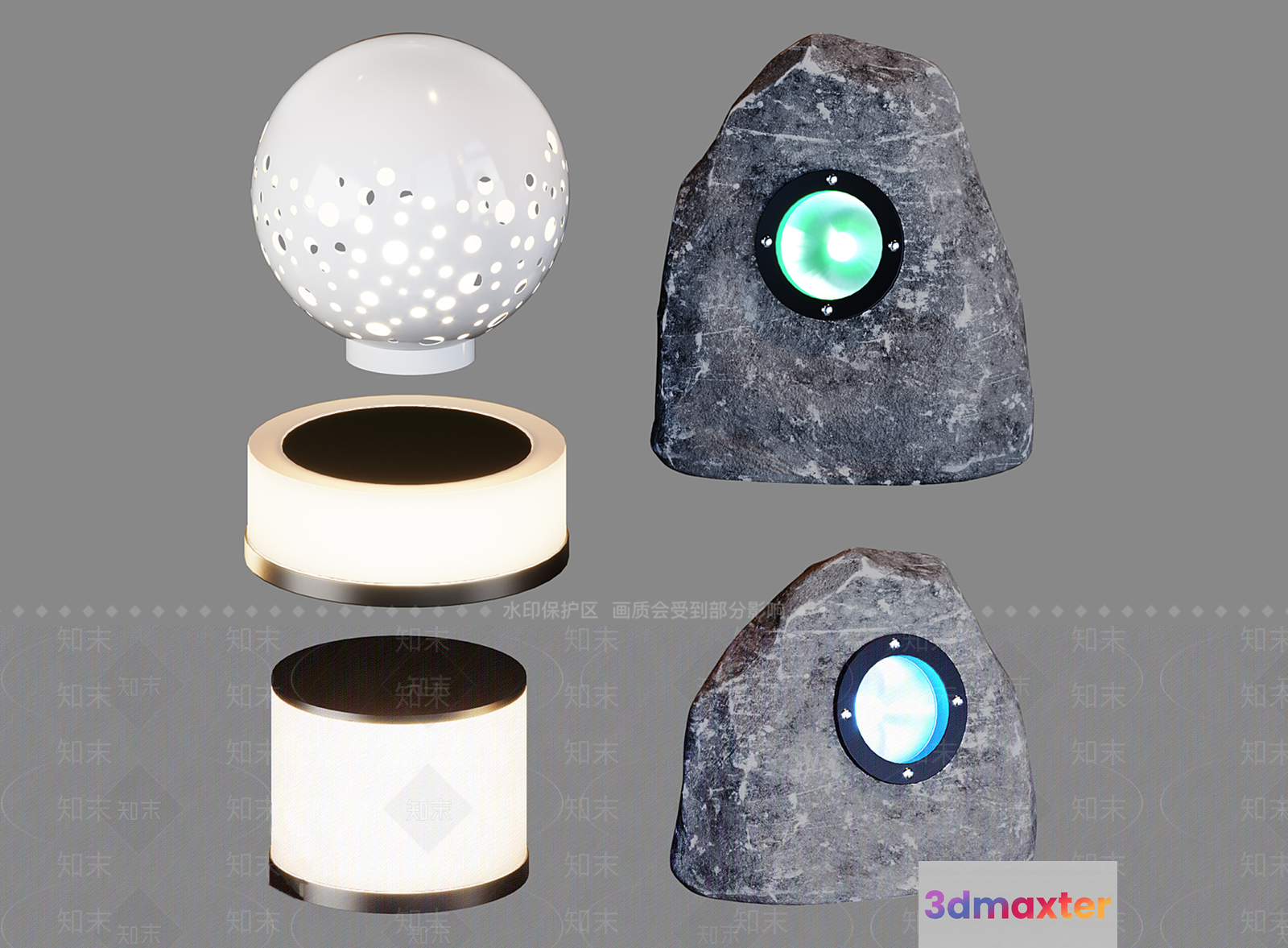 Modern Light Fixtures 3D Model - 11524 - VRAY Render
