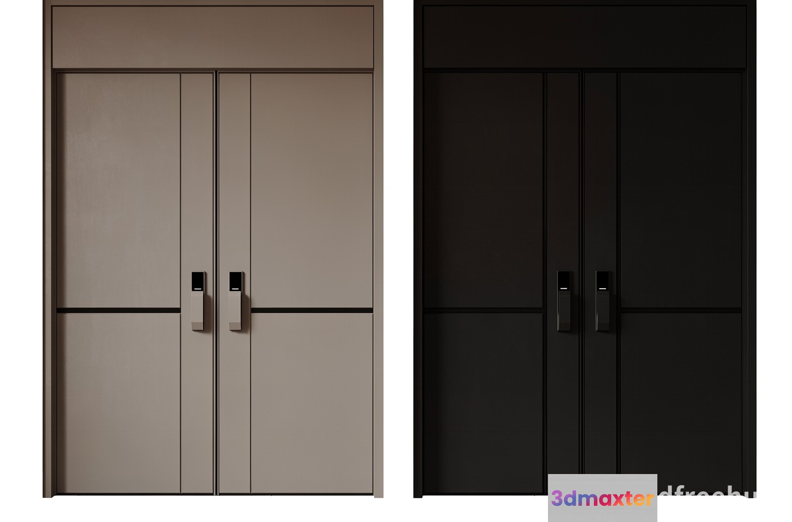 Modern Closet Doors 3D Model - 22977 - VRAY Render