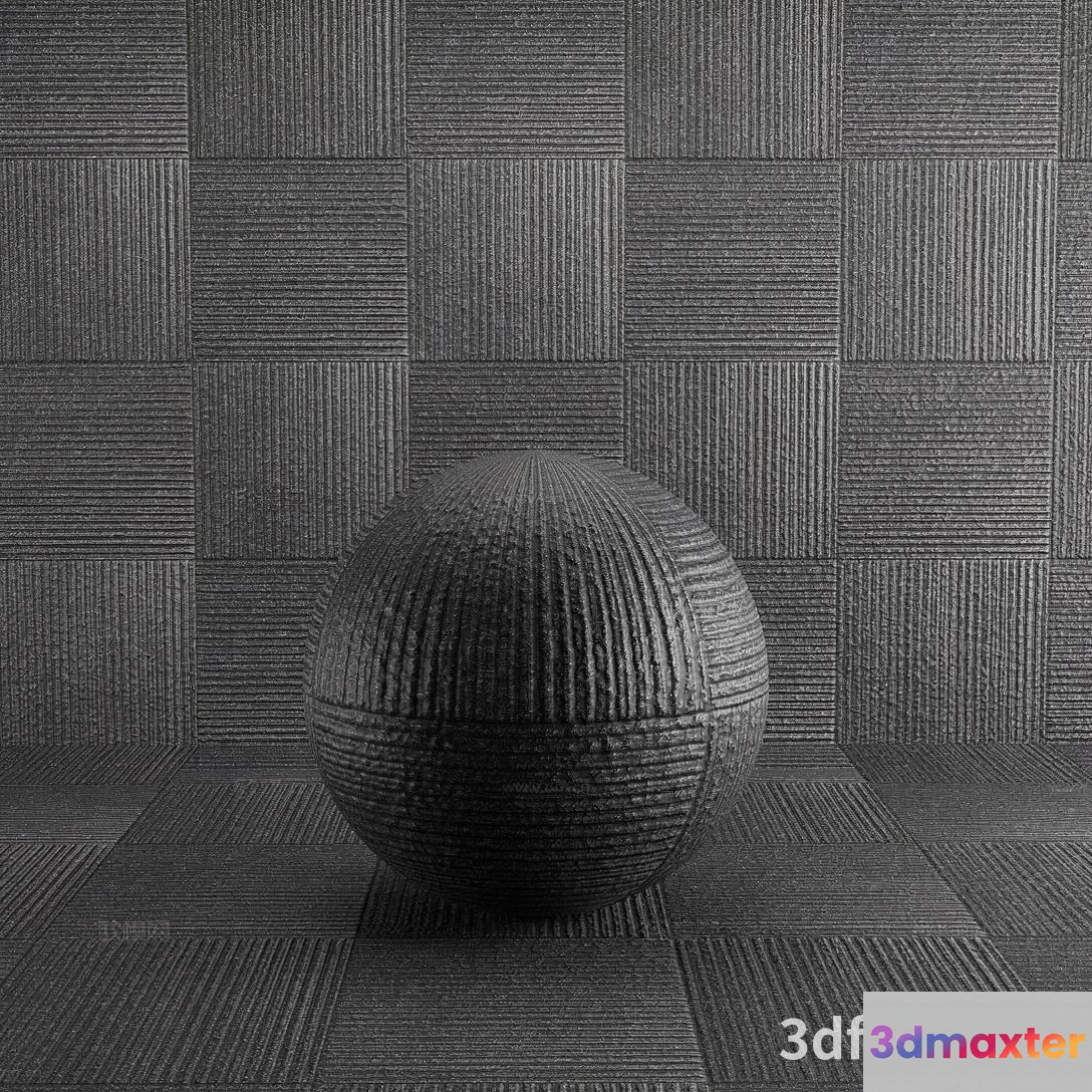 A 3D Sphere With A Textured Surface 3D Model - 21166 - VRAY Render
