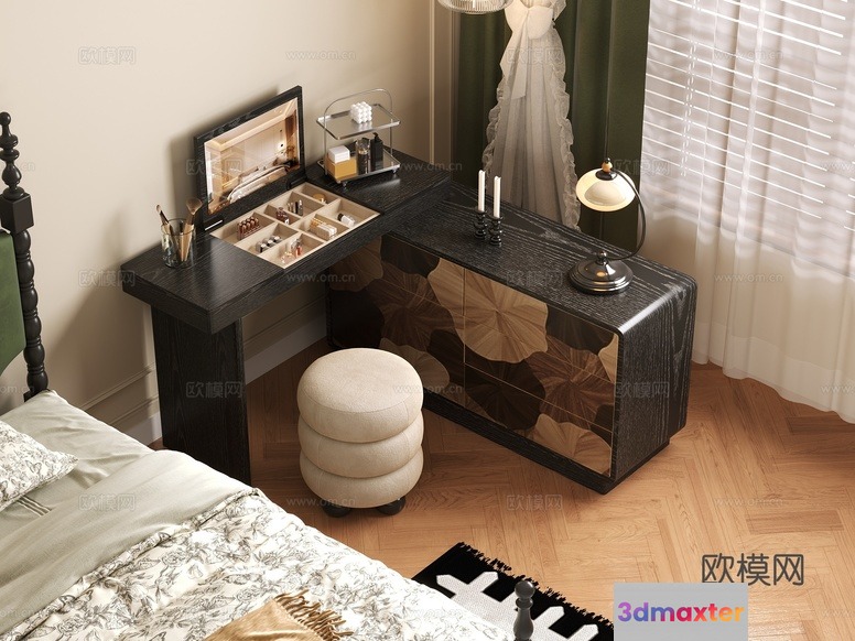Cozy Bedroom 3D Model - 8453 - CORONA Render