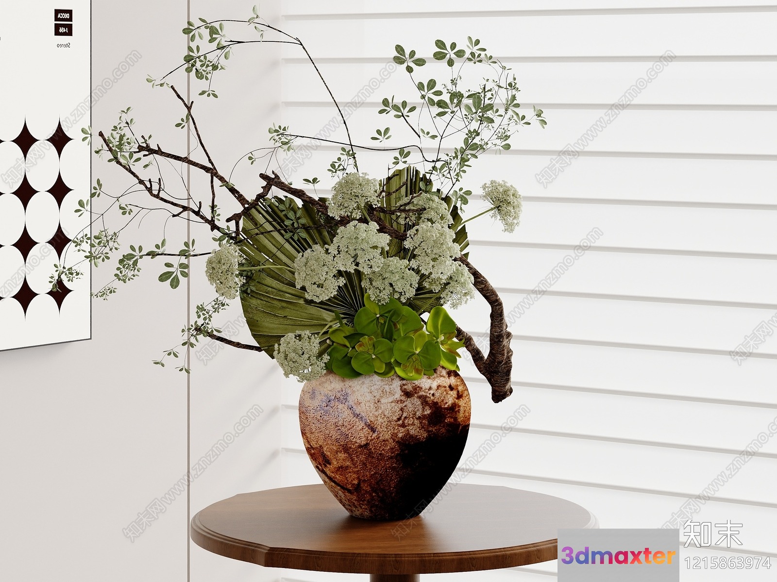 Cozy Living Room 3D Model - 13213 - VRAY Render