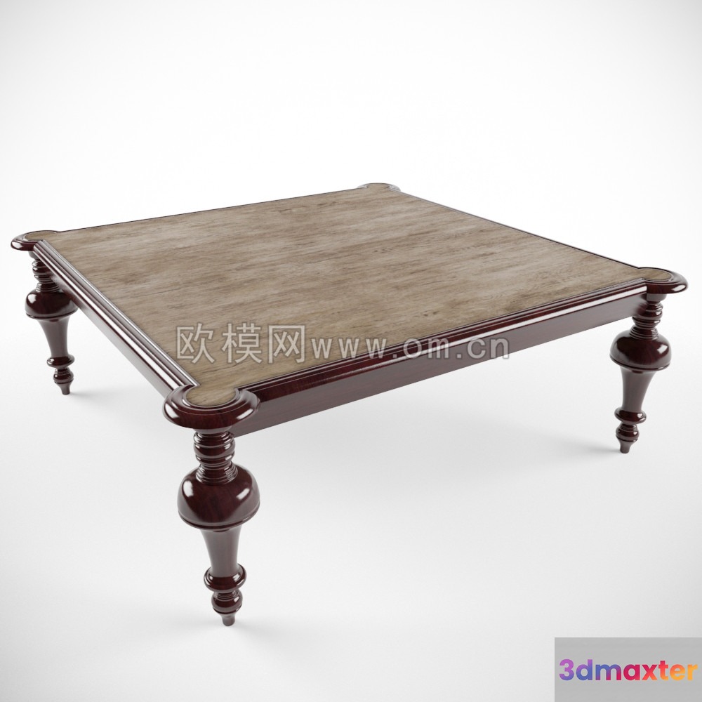 A Wooden Coffee Table 3D Model - 11486 - VRAY Render