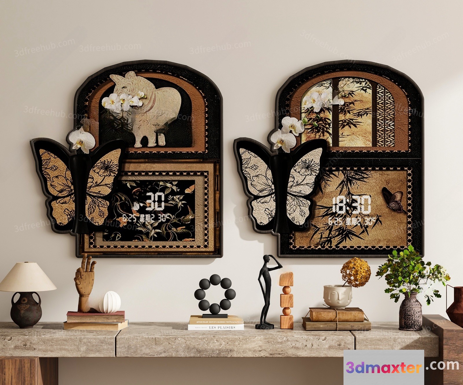 Modern Home Decor 3D Model - 21149 - VRAY Render