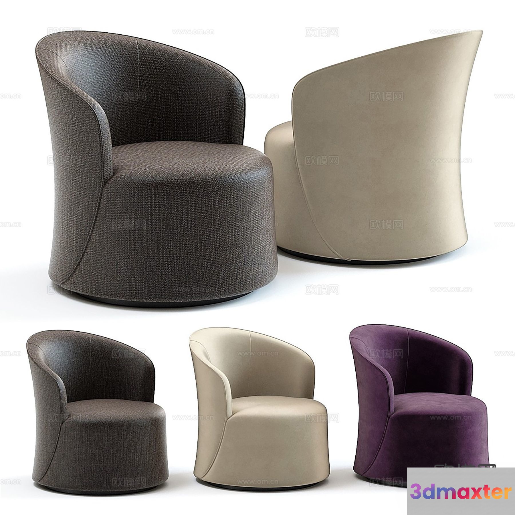 A Set Of Chairs 3D Model - 10764 - VRAY Render
